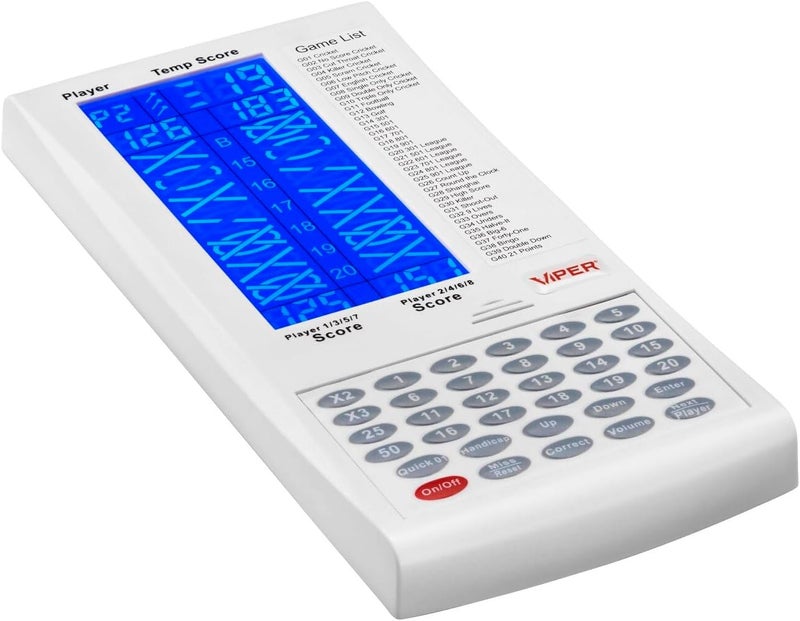 Viper ProScore Digital Dart Scorer Electronic Dartboard Scoreboard for Up to 8 Players, with 40 Games and 655 Game Options, Including Cricket and X01 - Image 2